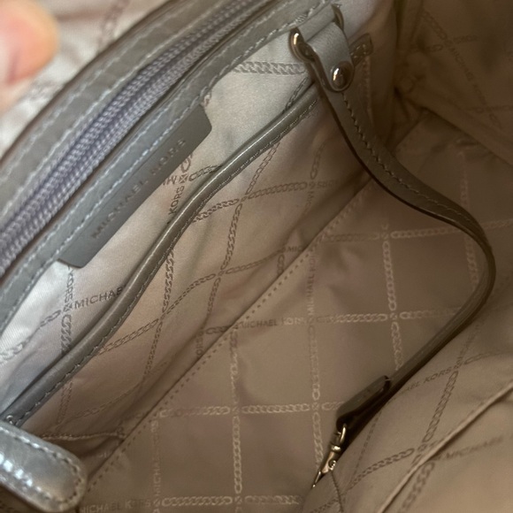Michael Kors Gray Satchel with Classic Silhouette - Picture 7 of 10